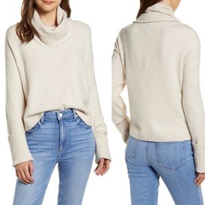 Chelsea28 Cream Cowl Neck Sweater